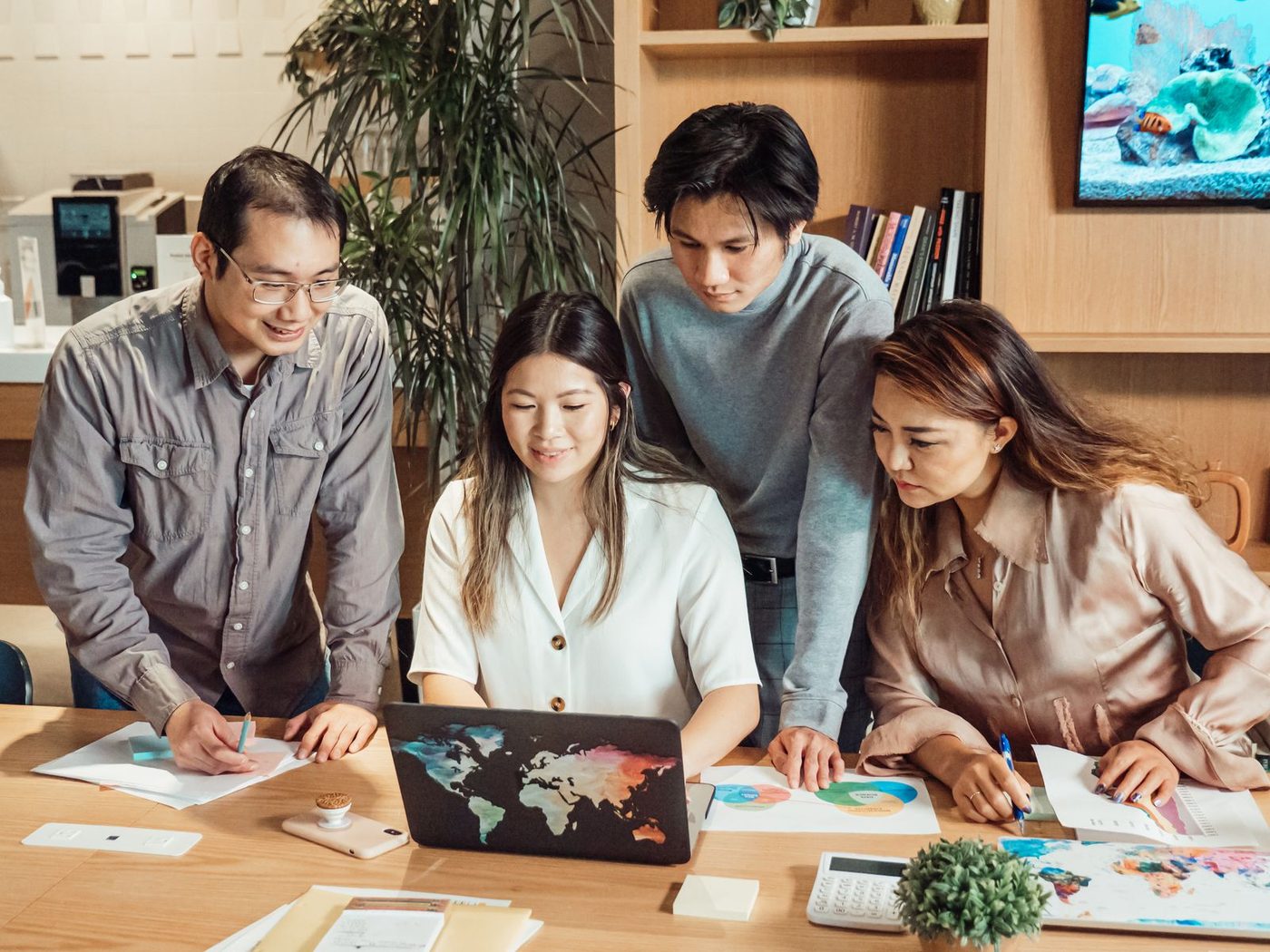 Agency team planning a client rollout